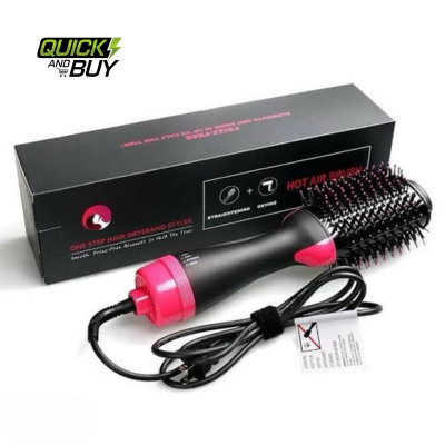 3in1 Electric Hot Air Brush Straightener and Dryer with Box Packing
