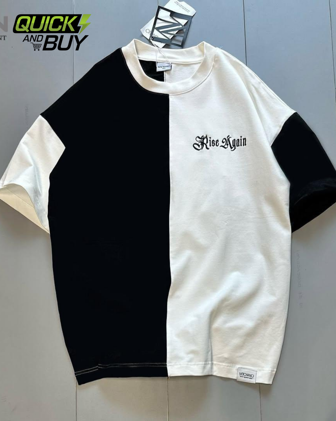 Rise Again Panel Drop shoulder T-Shirt
