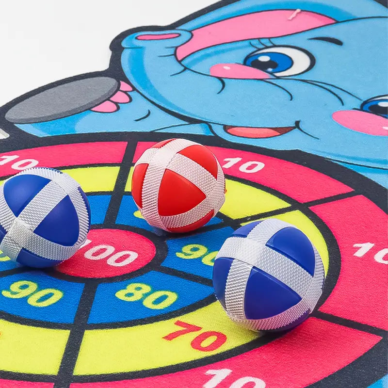 Children's Elephant Sticky Ball Dart Board