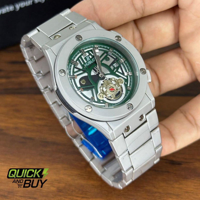 Hublot Skeleton Chain Watch – Heavyweight Luxury with Matt Finish