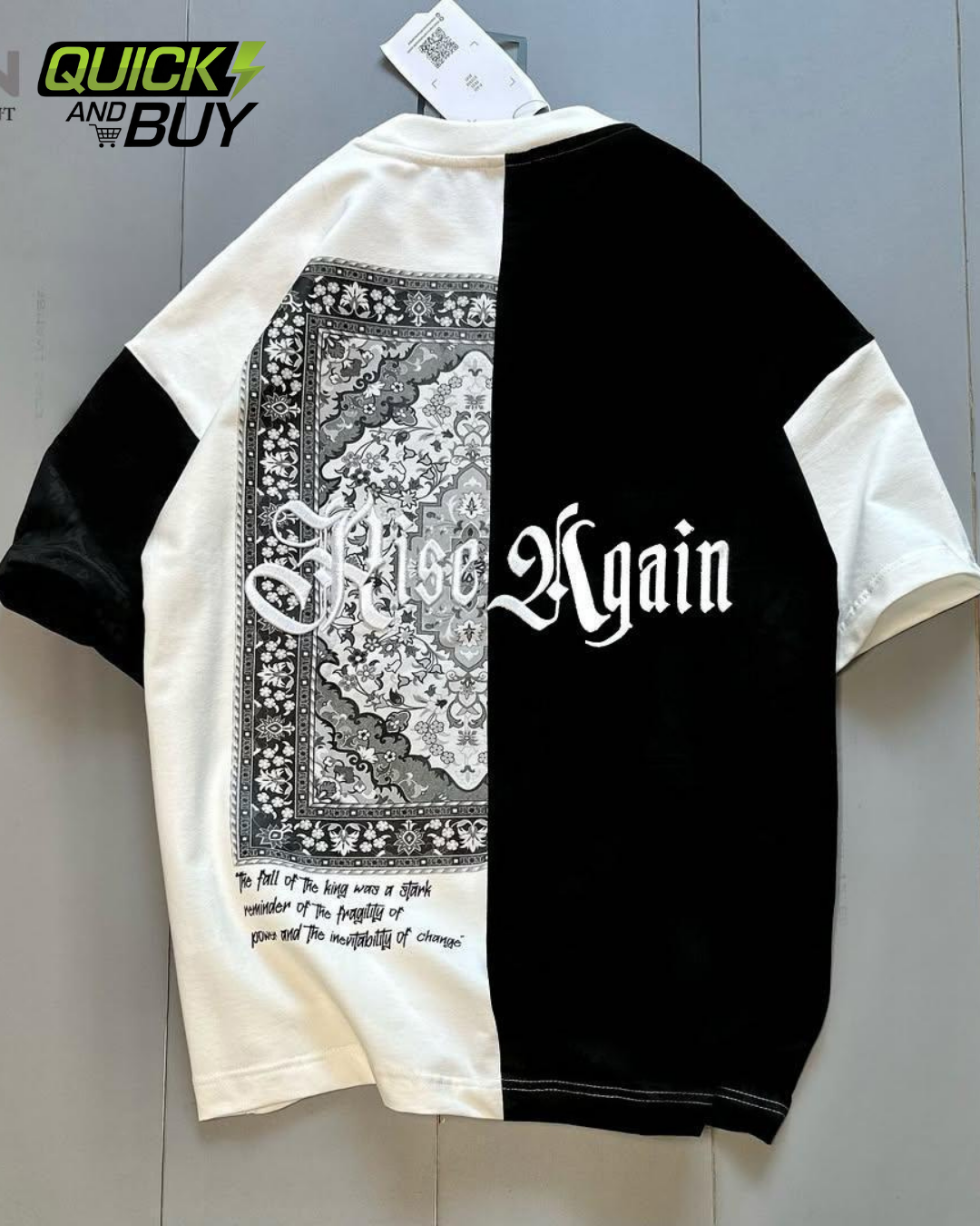 Rise Again Panel Drop shoulder T-Shirt