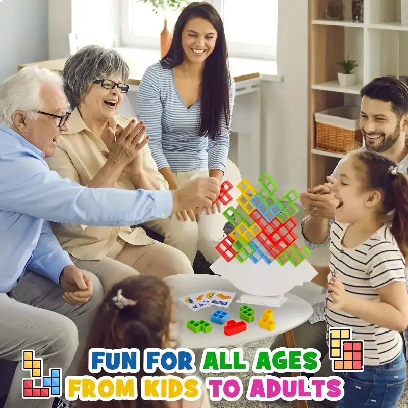 Fun Balance Stacking Building Blocks Board Game