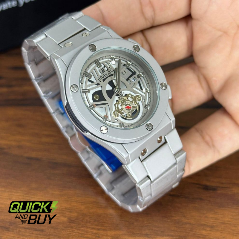 Hublot Skeleton Chain Watch – Heavyweight Luxury with Matt Finish