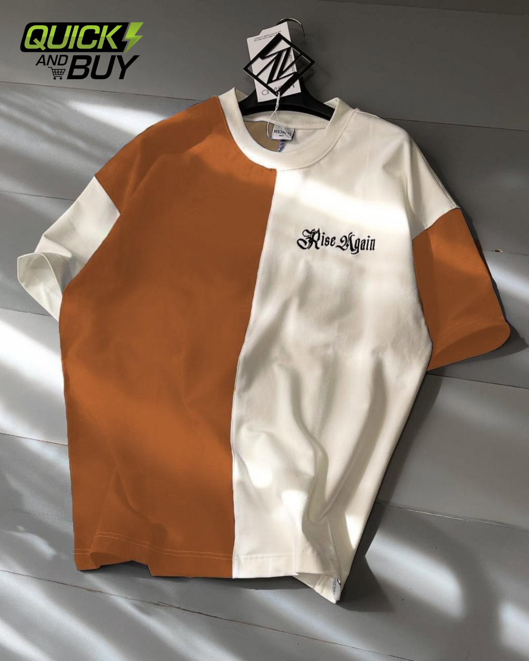 Rise Again Panel Drop shoulder T-Shirt