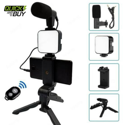 Handy VLogging Kit with Mic / Light and Wireless Remote
