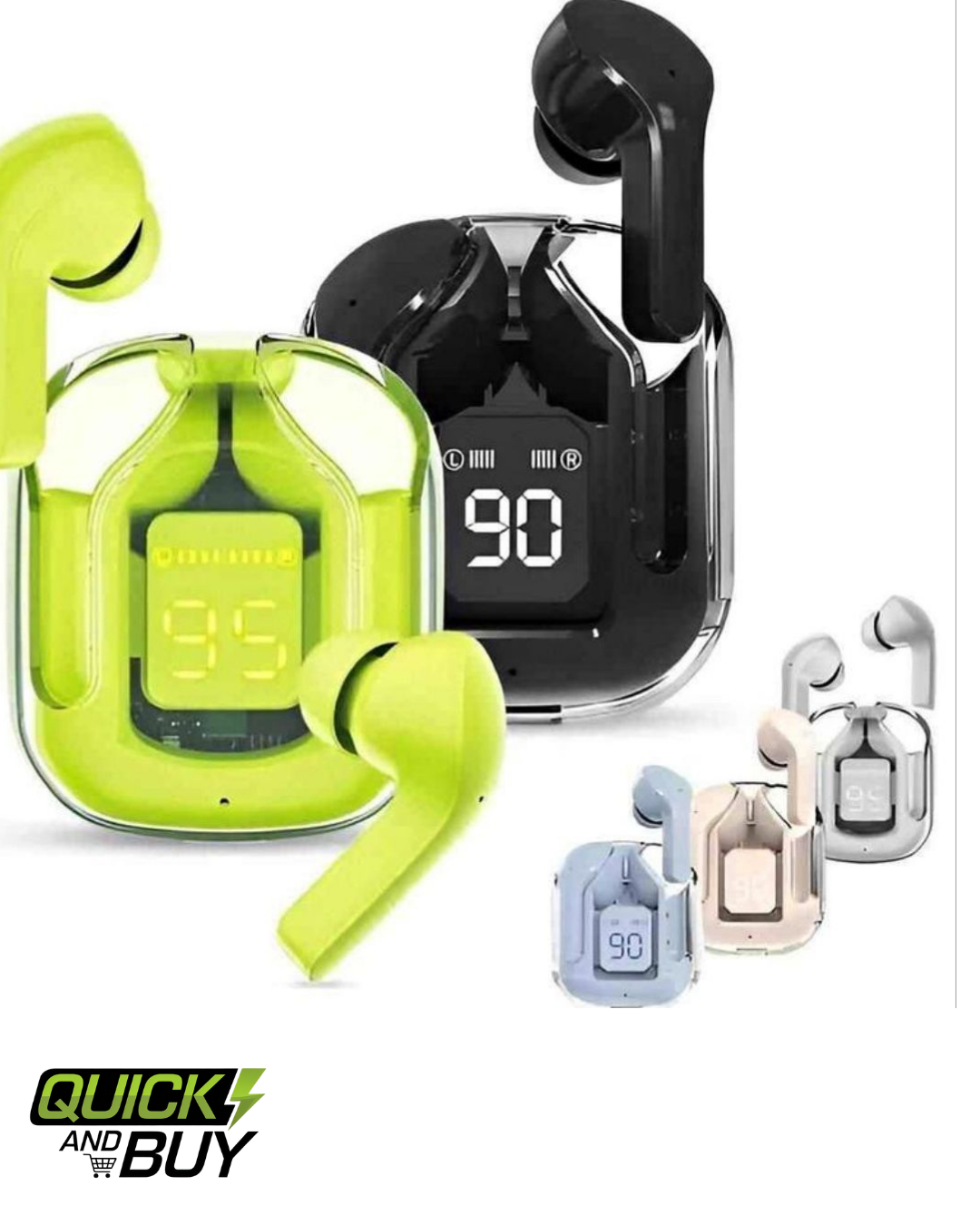 Air 31 Transparent Digital Earbuds with Box Packing