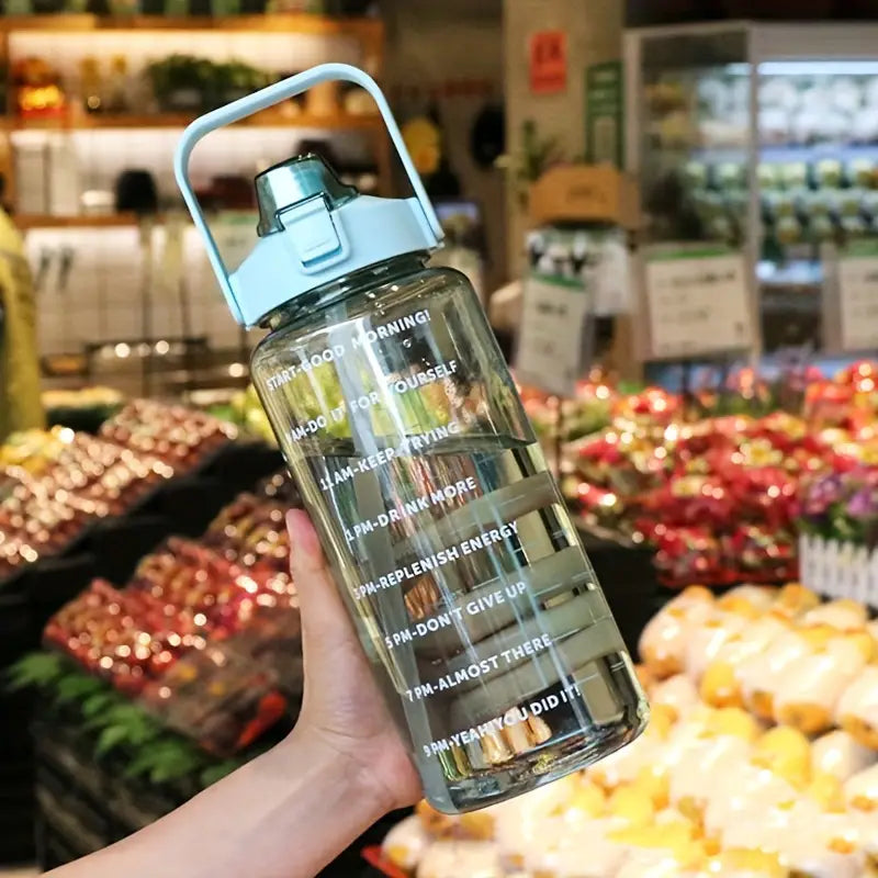 2L Large Capacity Sports Water Bottle with Straw