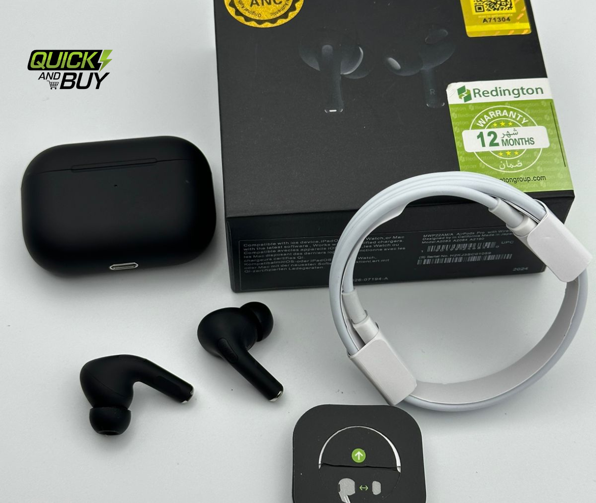 Airpords Pro 2 Black with Buzzer Edition High Quality Box Packing
