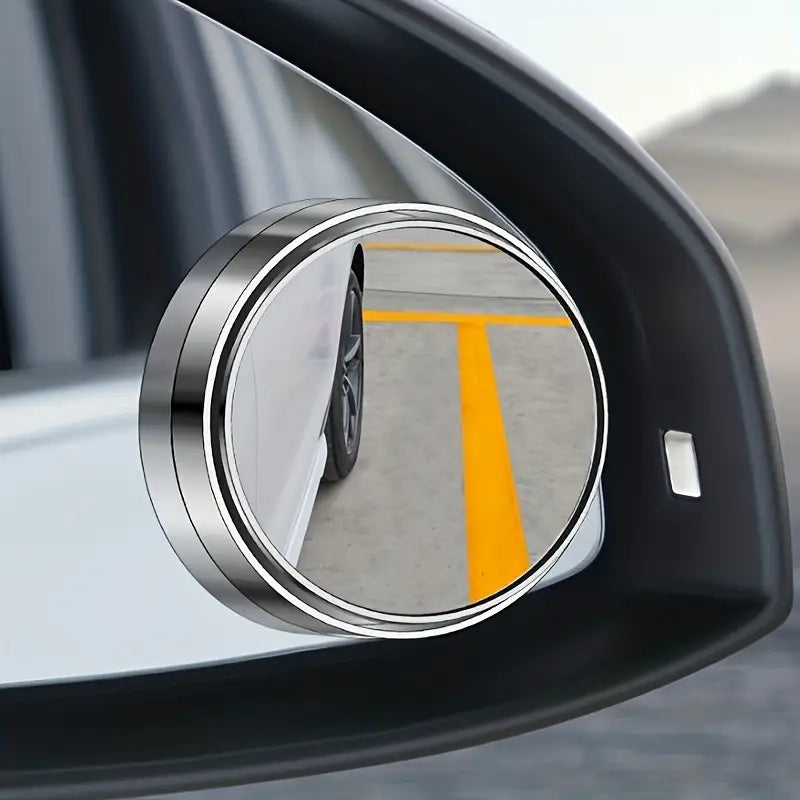 2pcs Car Rearview High-definition Round Mirror