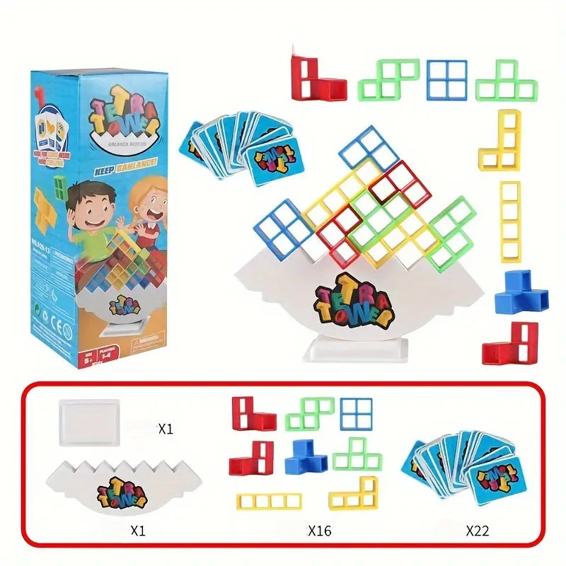 Fun Balance Stacking Building Blocks Board Game