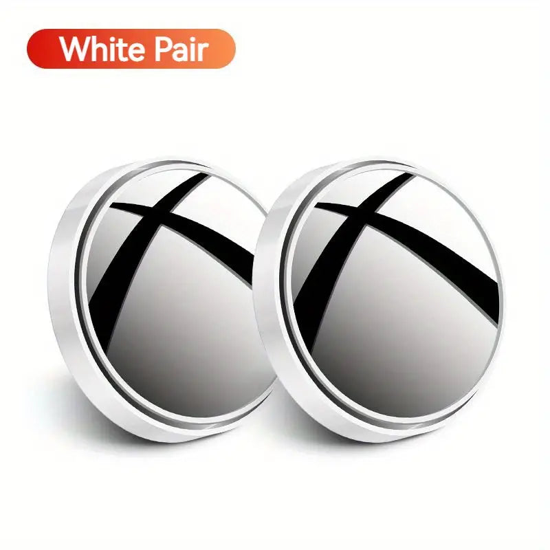 2pcs Car Rearview High-definition Round Mirror