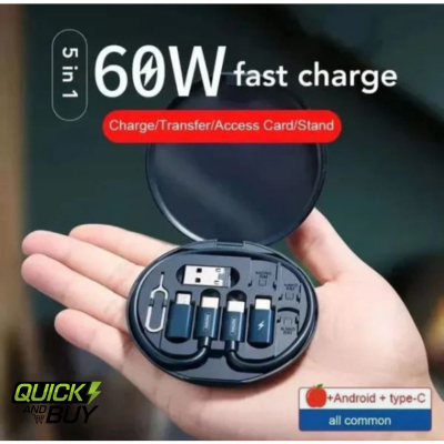 All Solutions in One / Data Cable Set 60w Fast Charging (with Box Packing)