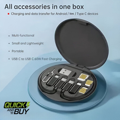 All Solutions in One / Data Cable Set 60w Fast Charging (with Box Packing)