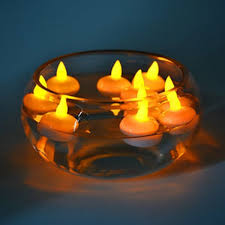 LED Glass Candle