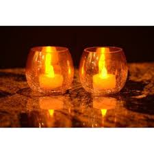 LED Glass Candle