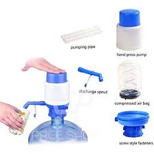 Pure Water Hand Pressure Fountain Manual Pumping Bucket Dispenser