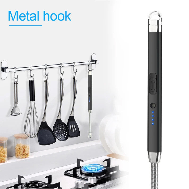 Rechargeable Electric USB Lighter Stove Lighter Long Neck Led