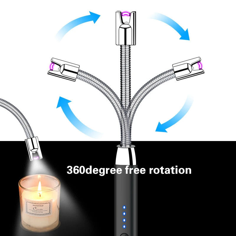 Rechargeable Electric USB Lighter Stove Lighter Long Neck Led