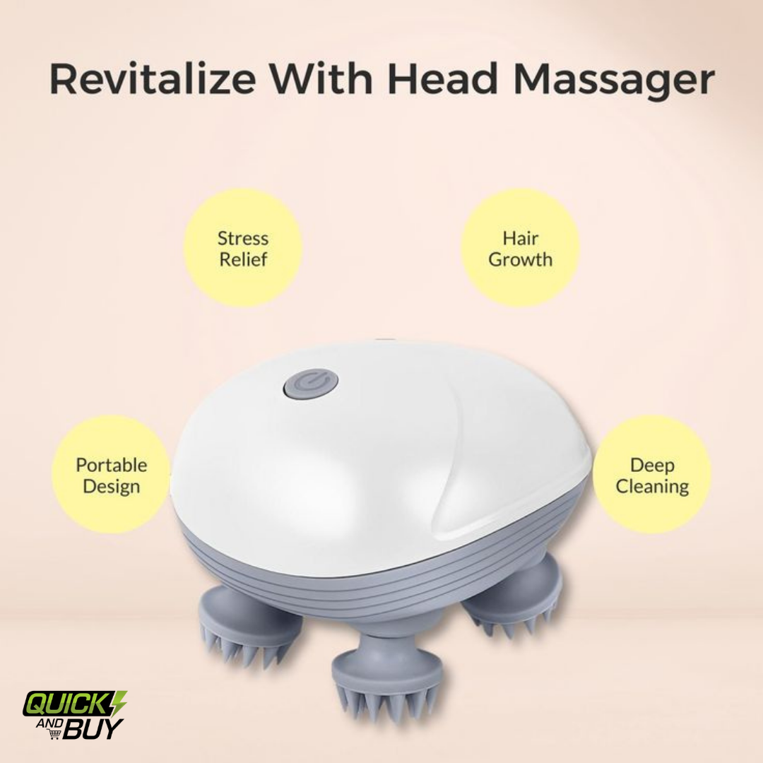 Smart Electric Scalp Massager Deep Relaxation & Stress Relief