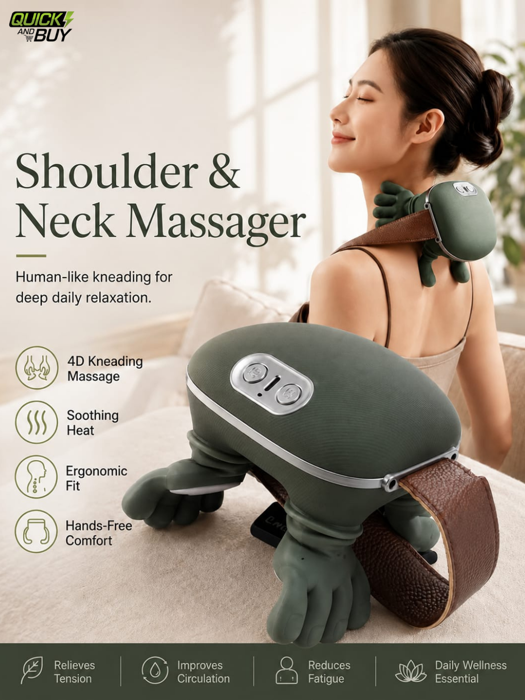 Hand Shaped Neck & Shoulder Massager