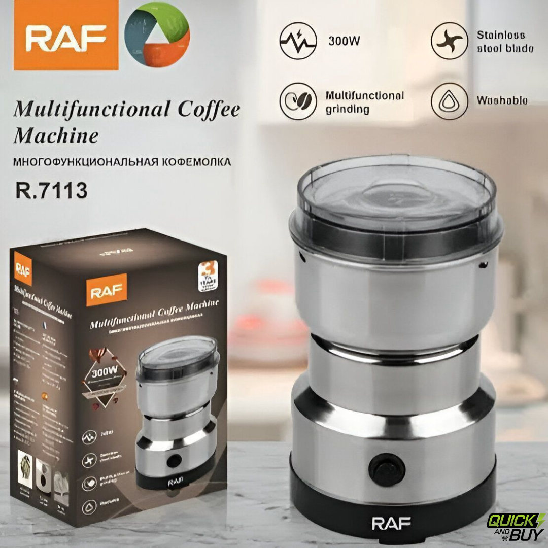 RAF R.7113 Multifunctional Electric Coffee Grinder 300W Stainless Steel