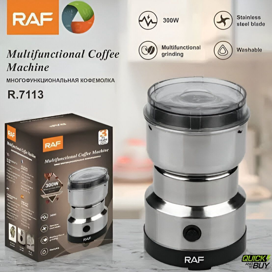 RAF R.7113 Multifunctional Electric Coffee Grinder 300W Stainless Steel