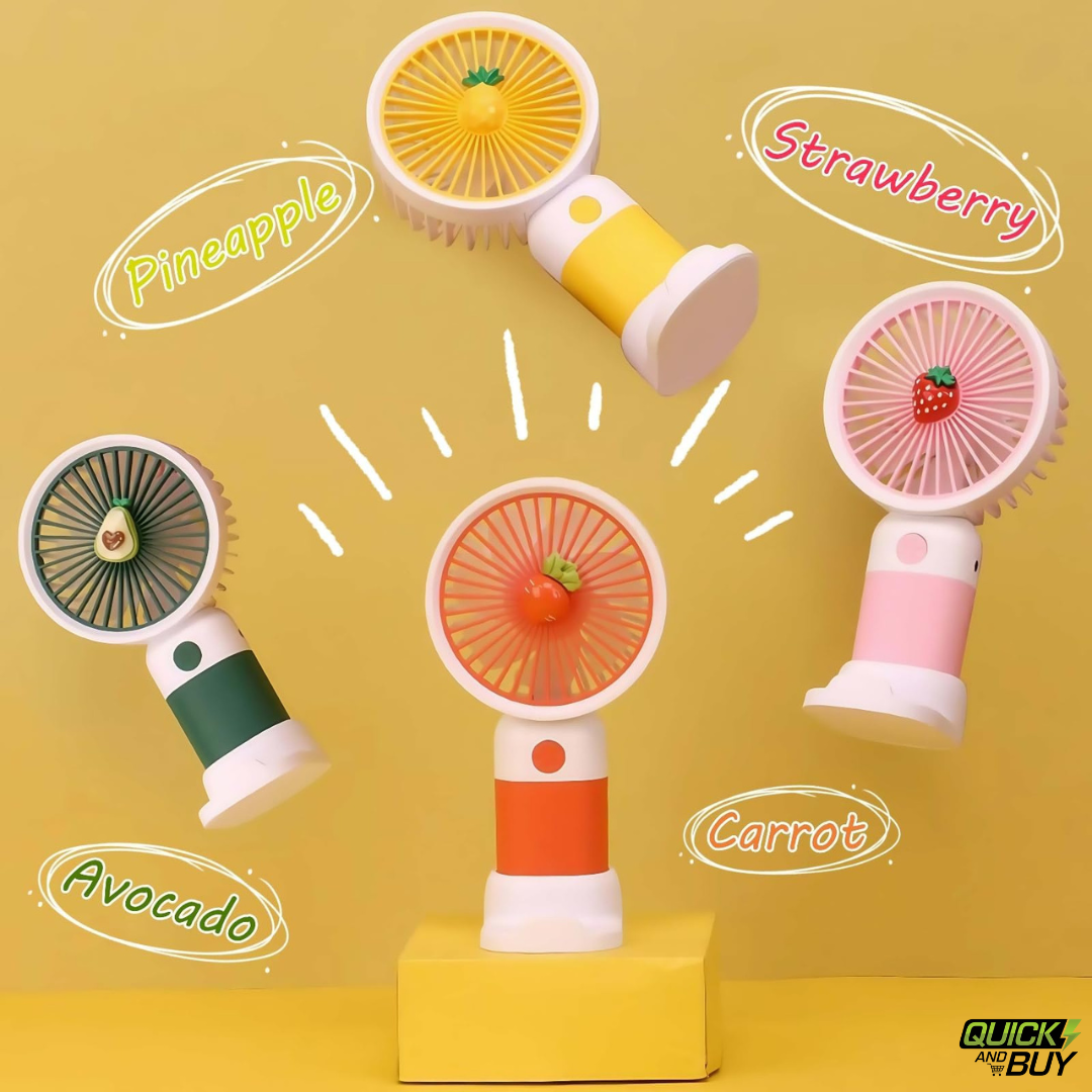 Premium Portable Mini Handheld Fan with Mobile Stand