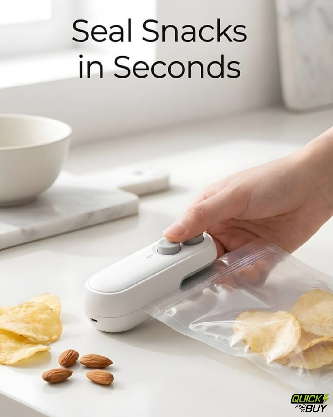 USB Rechargeable Handheld Mini Bag Sealer & Cutter
