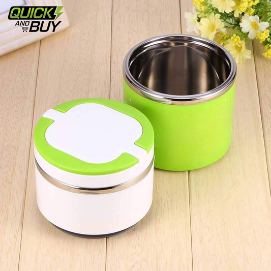 Two Layer Round HotnCold Handle Tiffin Office Lunch Box