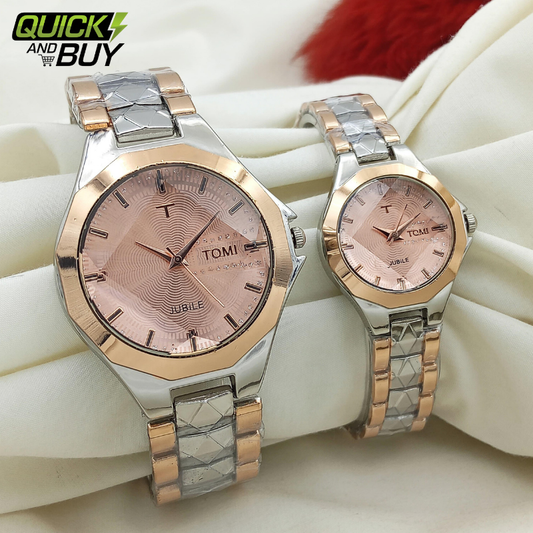 TOMI Couple Chain Watch – Timeless Elegance for Two