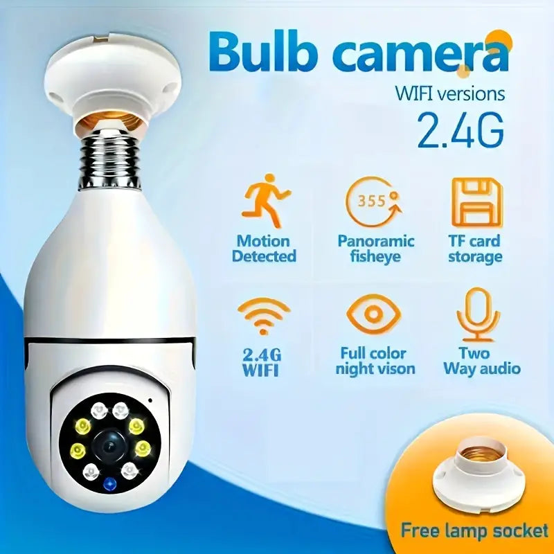 Smart WiFi E27 Bulb Camera