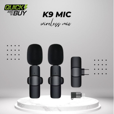  Wireless MIC K9 Dual MICROPHONE Vlogging Mic
