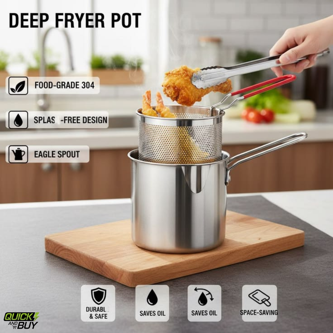 Stainless Steel Deep Fryer Pot