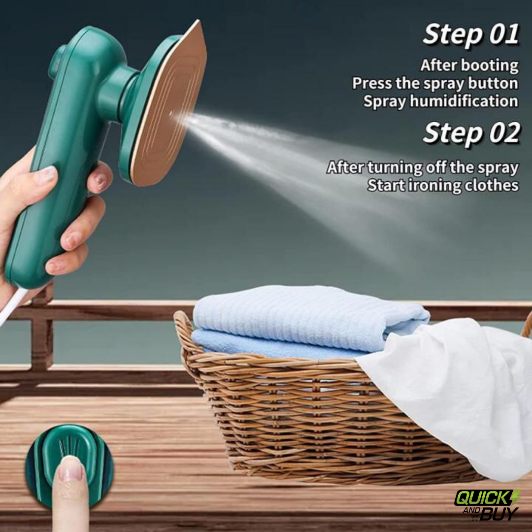 Portable Steam Iron Handheld Wet & Dry Ironing Machine