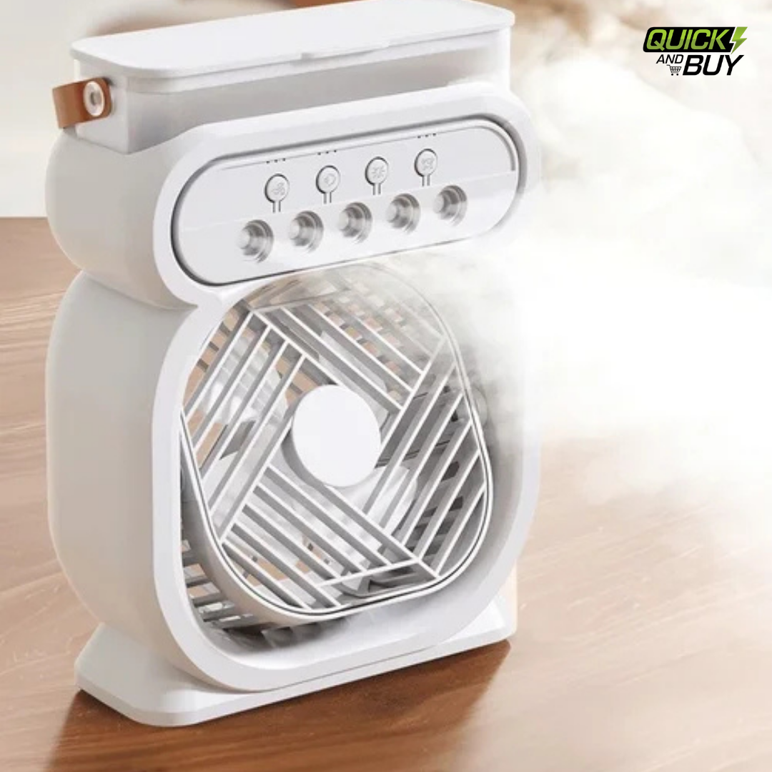 Cloud Desktop Mist Humidifier – Portable Air Cooler & LED Night Light