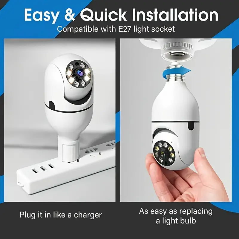 Smart WiFi E27 Bulb Camera