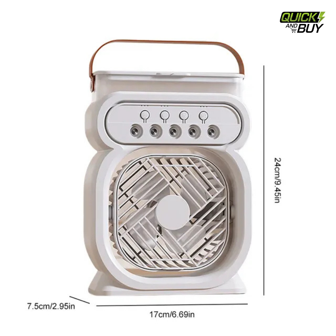Cloud Desktop Mist Humidifier – Portable Air Cooler & LED Night Light
