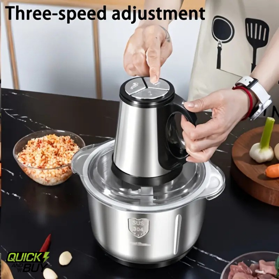 Vitamix 4-Blade 3L 750W Chopping Machine with Plastic Knife & Dryer – 3 Speed Modes