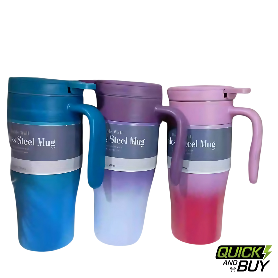 New NexGeneration 710ml Straw-less Push Button HotnCold Double Wall Tumbler