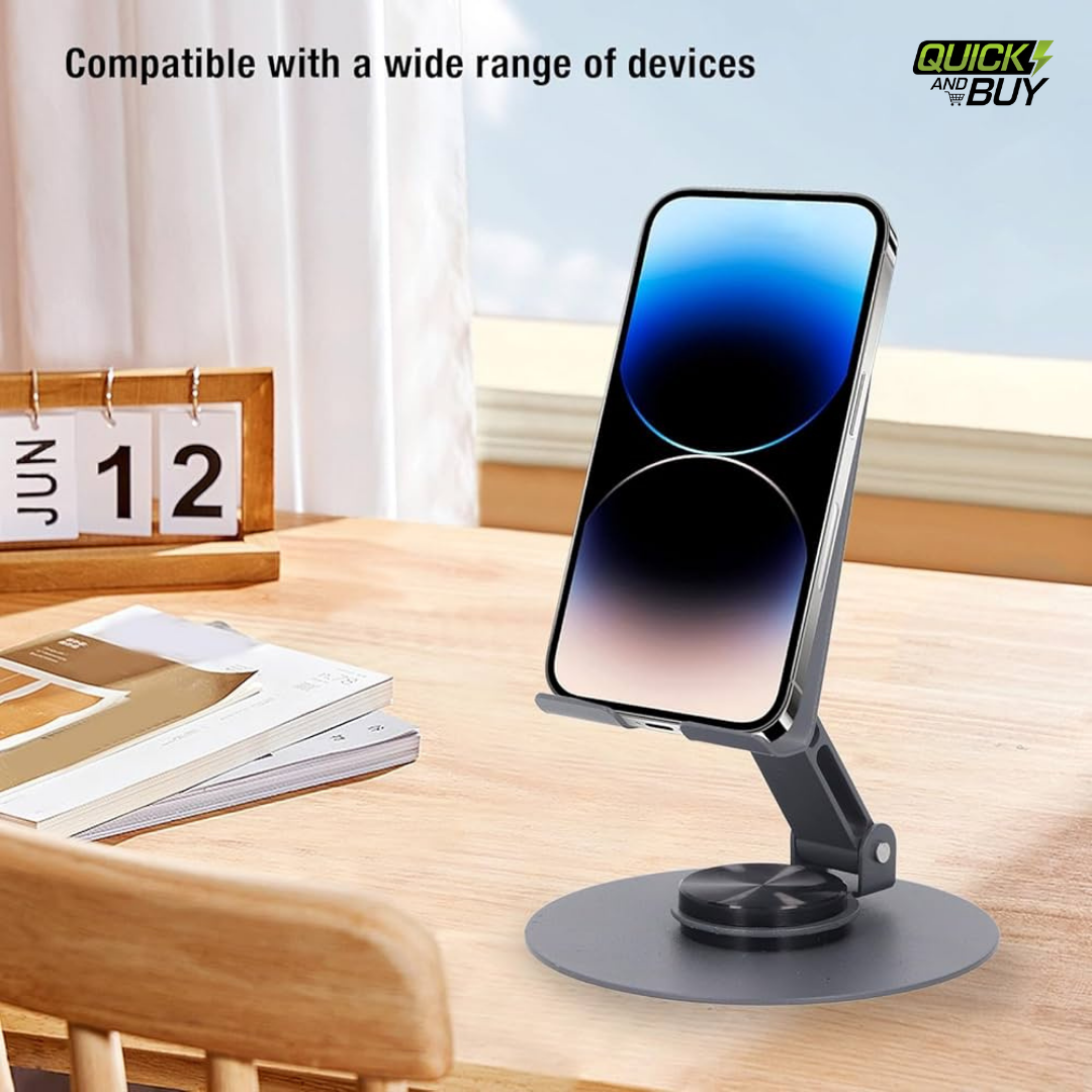 Metal 360° Rotating Desktop Mobile Phone Stand