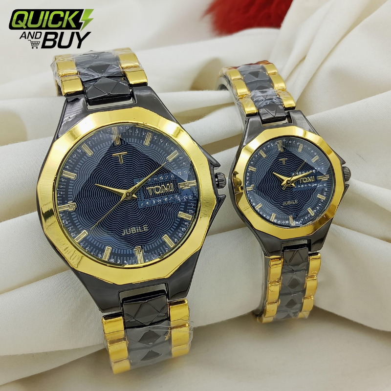 TOMI Couple Chain Watch – Timeless Elegance for Two