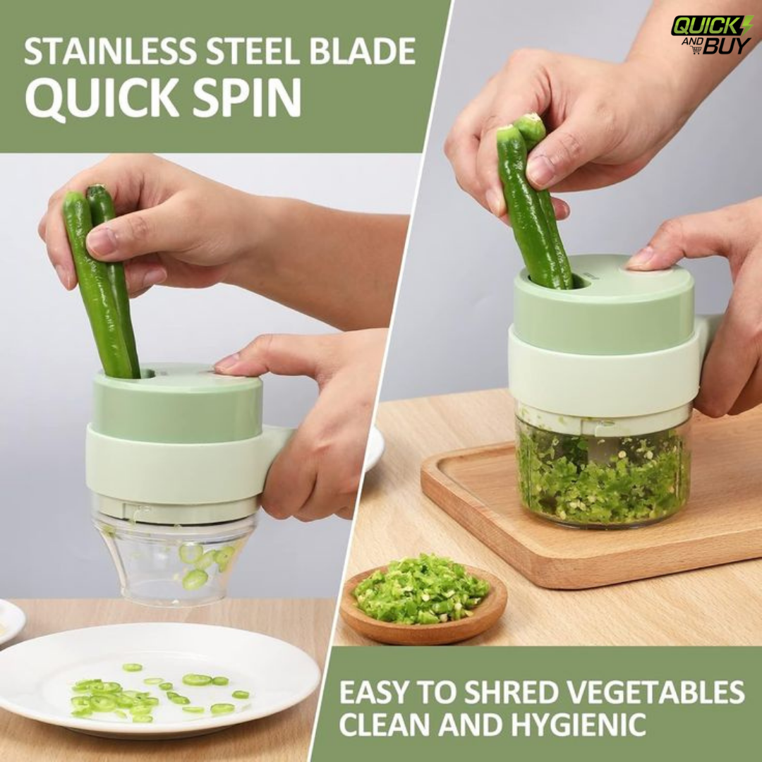 4-in-1 Multifunctional Manual Vegetable Chopper