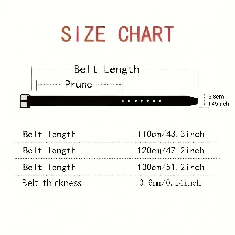 1pc Men'S Fashionable PU Leather Belt