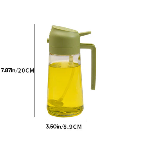 2-in-1 Glass Oil Sprayer and Dispenser