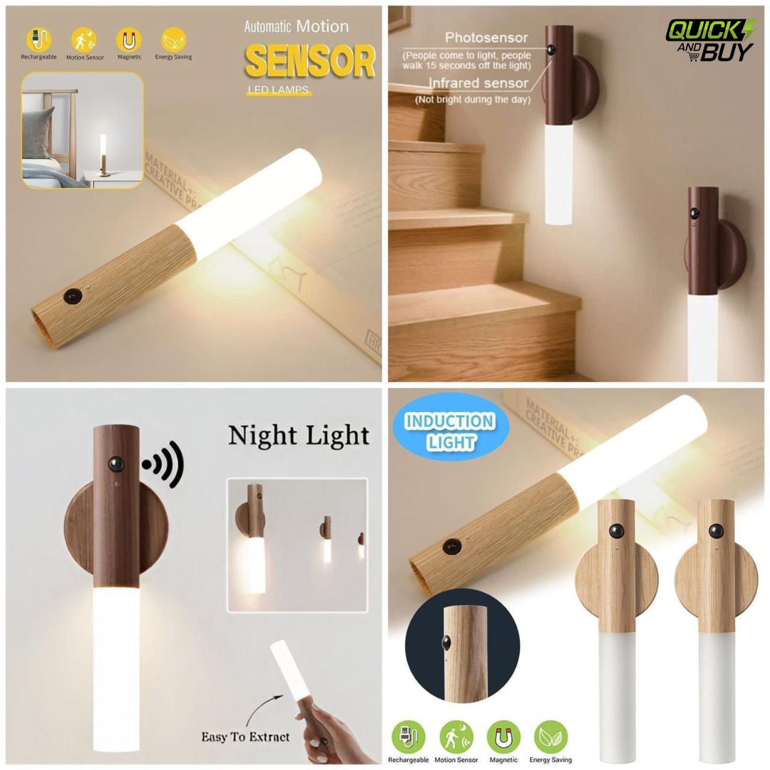 Motion Sensor LED Night Light (Rechargeable Magnetic Wall Lamp)