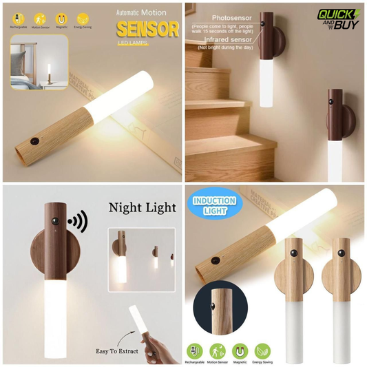 Motion Sensor LED Night Light (Rechargeable Magnetic Wall Lamp)