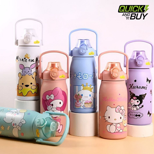 1200ML Cute Character Stainless Steel Water Bottle for Kids