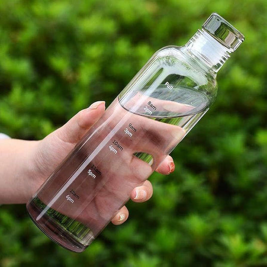 500ML Transparent Plastic Water Bottle with Leakproof Cap 