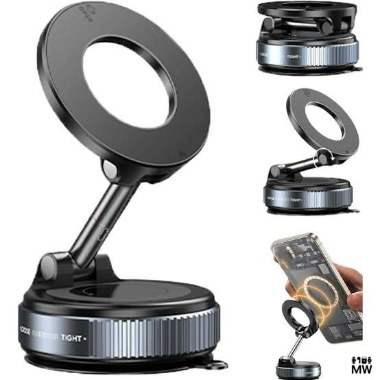 360° Car Vacuum Suction Magnetic Phone Holder - Adjustable, Sturdy, and Secure