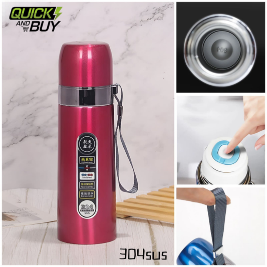 304sus Direct Sip Stainless Steel Vacuum Flask Water Bottle with Box